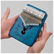 Музичний інструмент Калімба Kalimba на 17 язичків Ручне фортепіано з гравіюванням Олень Синій K-17-04S - зображення 7