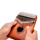 Музичний інструмент Калімба Kalimba на 17 язичків Ручне фортепіано Коричневий з гравіюванням сердечко - зображення 7
