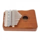 Музыкальный инструмент Калимба Kalimba на 17 язычков Ручное фортепиано Коричневый с Узором K-17-01K - изображение 2