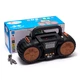 Портативне FM-радіо EPE FP-131-S з USB/TF/MP3 Музичний плеєр Акумуляторний із сонячною панеллю Чорний із золотом KNS18-97 - зображення 3