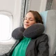 Надувная подушка под шею Intex с флоковым покрытием, 36x30x10 см (68675-INT) - изображение 5