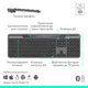 Клавиатура Logitech Slim Solar+ Bluetooth Graphite (920-013764) - зображення 2