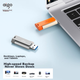 Флеш-накопичувач Aigo 32 ГБ USB 3.2 U332, висувна застібка, молодіжне поєднання двох кольорів, яскраво-помаранчевий - изображение 5