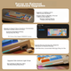 Комплект беспроводной EWEADN V98 Wireless/Bluetooth/USB Orange - изображение 9