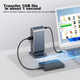 Вертикальная док-станция Acer Type-C с поддержкой HDMI/VGA, зеркалированием экрана HD, портом Gigabit Ethernet 4K и USB-концентратором, совместимая с ноутбуками MacBook и Huawei. - зображення 4