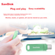 Мобільний флеш-накопичувач SanDisk 64 ГБ Type-C USB 3.2 DDC3 зеленого кольору, швидкість читання до 300 МБ/с, автоматичне резервне копіювання, подвійне використання для телефону та комп'ютера, флеш-накопичувач великої ємності з двома інтерфейсами - зображення 6