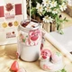 Термокружка Dishini Клубничный мишка с трубочкой Pink - изображение 9