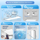 Обогреватель для ванной комнаты Haier Wind And Heat серии с антибактериальным покрытием, встроенная пятиконтактная нагревательная лампа HD28L для ванной комнаты. - изображение 5