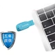 Флеш-накопитель SanDisk 64 ГБ USB 3.2 CZ410 Cool Butterfly Blue, скорость чтения 100 МБ/с, компактный и портативный, защита паролем, идеально подходит для офиса и учебы. - изображение 3