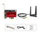 Беспроводной сетевой адаптер Wavlink AX210, Intel Gigabit Gaming WiFi 6, встроенная сетевая карта PCI-E для настольных компьютеров, приемник и передатчик WiFi 5400 Мбит/с, Bluetooth 5.3, 675X3 - изображение 3