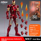 Коллекционная фигурка Железного Человека MK7 от Marvel с подвижными суставами, подарок на день рождения для мальчика. - изображение 4