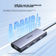 Док-станция расширения UGREEN Type-C, USB-C-концентратор, адаптер-конвертер HDMI/VGA, совместимая с Apple MacBook 16/17, iPad, ноутбуками Huawei, 25037 - изображение 6