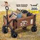 CAMEL — тележка для кемпинга на открытом воздухе, портативная тележка для кемпинга, продуктовая тележка, детская тележка, тележка для выгула собак, тележка для пикника, ручная тележка с широкими колесами и функцией разбрасывания. - изображение 4