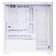 Геймерський корпус SAMA Illusion White, панорамний огляд 270°/двостороннє скло/швидкознімний дизайн/підтримка материнських плат ATX/підтримка водяного охолодження 360 мм/10 позицій для вентиляторів - зображення 7