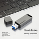 Флеш память USB Lenovo ThinkPlus TU100 256GB USB 3.2 Gen1 Grey - изображение 7