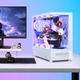 Корпус Thermaltake (TT) Steel Shadow Transparent S Seaside View Case Computer Tower White (для материнской платы ATX / поддержка водяного охлаждения 360 мм / панорамный обзор 270° / 9 мест для вентиляторов / видеокарта 4090) - изображение 6