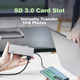 Док-станция BELKIN, модуль расширения Type-C 10 Гбит/с, блок питания Seven-In PD, адаптер для ноутбука Apple, функция зеркального отображения экрана HDMI 4K, сетевой кабель/считыватель SD-карт, совместимость с портом Thunderbolt. - изображение 8