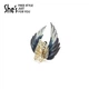 Аксессуары для волос She's Hair Accessories, заколка с вышитыми крыльями птицы ко Дню святого Валентина, заколка-акула для пучка на затылке, подарок на день рождения для девушки. - изображение 5