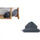 Удобная подушка для шеи MUJI, подушка для сна, U-образная подушка, офисная подушка-подголовник, дорожная подушка для поддержки шеи с чехлом, темно-серый цвет. - изображение 3