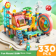 FEELO — игрушка, совместимая с крупными строительными блоками LEGO, подарок на день рождения для мальчиков и девочек, детский домик 1676D-1 - изображение 8