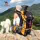 Походный рюкзак CAMEL для мужчин и женщин, рюкзак для треккинга и кемпинга, вместительная многофункциональная дорожная сумка 7S3AC3034A, черный. - изображение 5