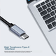 Док-станция расширения Aigo Type-C, USB 3.0-концентратор, адаптер порта Gigabit Ethernet RJ45, конвертер HDMI/VGA, быстрая зарядка PD100 Вт, док-станция расширения USB T07-R (металлический корпус) - изображение 7