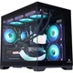 Wanjia Gungyongzhe Black No A-Pillar + Prism RGB Six-Fan Set, Seaside View Case for Desktop Computer Tower, M-ATX Motherboard/360 Water Cooling/9 Fans/4090 Graphics Card - изображение 1