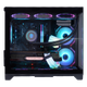 Wanjia Gungyongzhe Black No A-Pillar + Prism RGB Six-Fan Set, Seaside View Case for Desktop Computer Tower, M-ATX Motherboard/360 Water Cooling/9 Fans/4090 Graphics Card - изображение 7