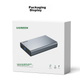 Зовнішній корпус для жорсткого диска UGREEN USB 3.0, портативний корпус для 3,5-дюймового жорсткого диска, сумісний з ноутбуками та настільними комп'ютерами, інтерфейс SATA для SSD та механічних жорстких дисків - зображення 11