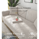Бавовняна подушка для дивана AVIVI Four Seasons Універсальний чохол для дивана, нековзний килимок для еркера 90*160 бежевий - изображение 5