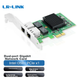 Сетевая карта LR-LINK Lianrui LREC9222HT PCIEx1 Gigabit Dual-Port Server I350-T2, подходит для серверов, промышленных камер и GigE. - изображение 4