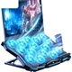 Охлаждающая подставка для ноутбука ICE COOREL K12, подставка для игровых ноутбуков, регулируемая по высоте, складная, совместима с 17,3-дюймовыми ноутбуками Lenovo Legion и Mechanical Revolution. - изображение 3