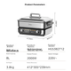 Специализированная электрическая кастрюля Midea Hot Pot, электрическая кастрюля для приготовления пищи, 8 л, многофункциональная кастрюля, двусторонний контроль температуры, съемная многоцелевая кастрюля Hot Pot HGS382712 - изображение 11