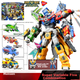 Игрушка-трансформер DISON Transforming Alliance 2 War God Optimus Prime, машинка для мальчиков, робот «пять в одном», подарок на день рождения для детей, новогодний подарок. - изображение 4