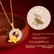 Серебряное колье Zhenshang S925 с нефритовым кулоном «Пинъань» - изображение 2