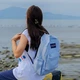 Рюкзак JANSPORT для мужчин и женщин, повседневный школьный рюкзак для студентов, 47LW7G7, цвет «Смог Блю» - изображение 11