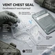 Оклюзійна пов'язка-наліпка Chest Seal вентильована з клапаном торакальна при пнєвмотороксі VENT CHEST SEAL - зображення 3
