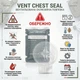Оклюзійна пов'язка-наліпка Chest Seal вентильована з клапаном торакальна при пнєвмотороксі VENT CHEST SEAL - зображення 9
