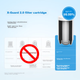 Фільтр для води PHILIPS Faucet Water Cleaner для кухонного крана, попередній фільтр, ультрафільтрація, фільтр для води з крана WP3811, один пристрій, два картриджі - зображення 3