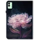 Защитный чехол Deexe Flower для TECNO Megapad 11 - Purple Peony - изображение 6