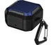 Чохол Primo Magnet Lock Rugged TPU для навушників Samsung Galaxy Buds 4 / Buds 4 Pro з карабіном - Black/Dark Blue - зображення 1
