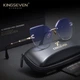 Женские градиентные солнцезащитные очки KINGSEVEN 807 Gold Blue - изображение 1