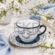 Чашка з блюдцем порцелянові Vintage Blue 270 мл (498-350) - изображение 2