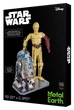 Металевий 3D конструктор "Star Wars C-3PO & R2-D2", Metal Earth, MMG276 - изображение 1
