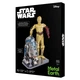 Металевий 3D конструктор "Star Wars C-3PO & R2-D2", Metal Earth, MMG276 - изображение 3