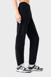 Штани Avecs чорні з трикотажу "Double face" 50548/1 XL - изображение 4