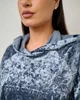 Жіночий костюм оверсайз велюровий графітовий 44-46 р846.239 - зображення 2