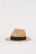 Капелюх H&M бежевий JQXWV040 S/54 - изображение 1