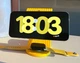 Настільна підставка 2-в-1 для iPhone (MagSafe) та Apple Watch у параметричному дизайні (жовта) - изображение 1