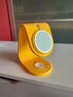 Настільна підставка 2-в-1 для iPhone (MagSafe) та Apple Watch у параметричному дизайні (жовта) - изображение 2